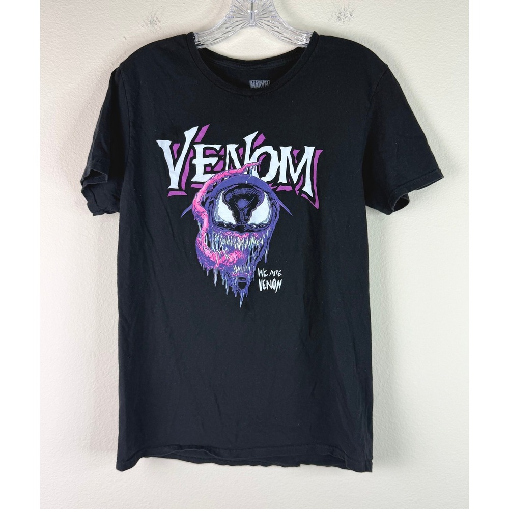Marvel T-Shirt Mens Medium Venom We Are Venom Graphic Black Short Sleeve Tee